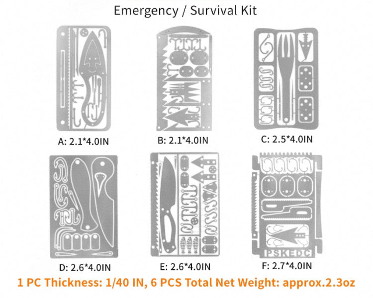 Personal Survival Kit EDC - Silver