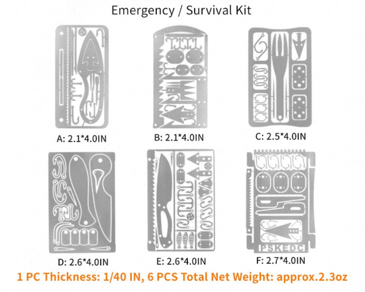 Personal Survival Kit EDC - Silver