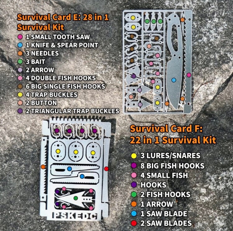 Personal Survival Kit EDC - Silver