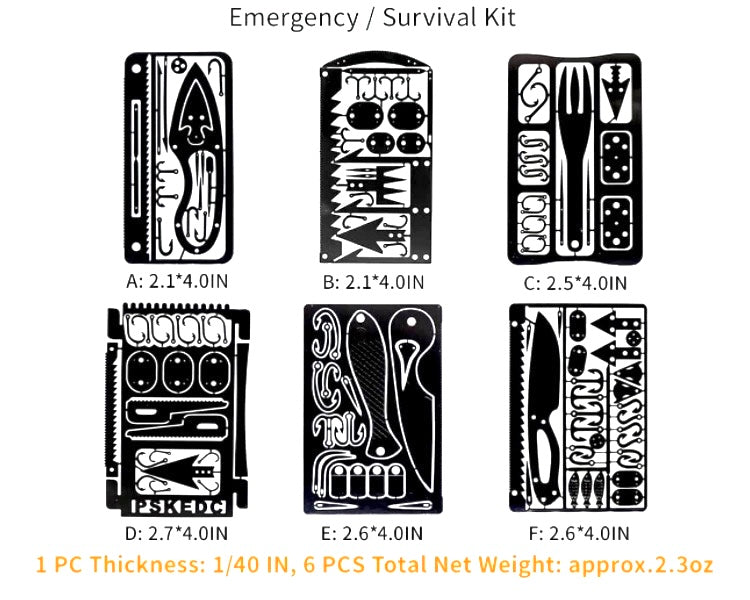 Personal Survival Kit EDC - Black